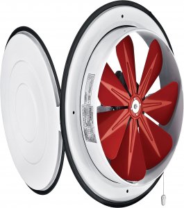 Axial Ventilator Lüfter mit Klappe Wand Fenster
