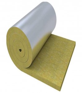 Steinwolle mit Folie Matte